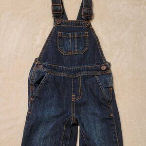 The Children's Place Dark Blue Denim Overrall Jeans Toddler Boys 18-24 Months